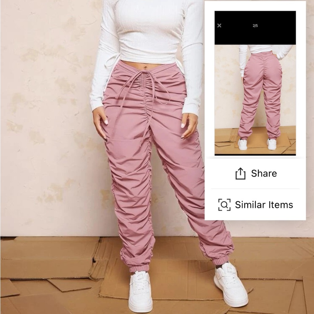 Stacked zip pants